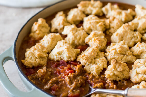 Biscuit Topped Italian Sausage Pot Pie