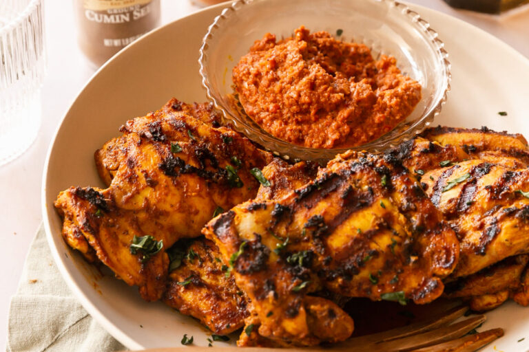 Chicken Shawarma with Muhammara Sauce Spice Islands