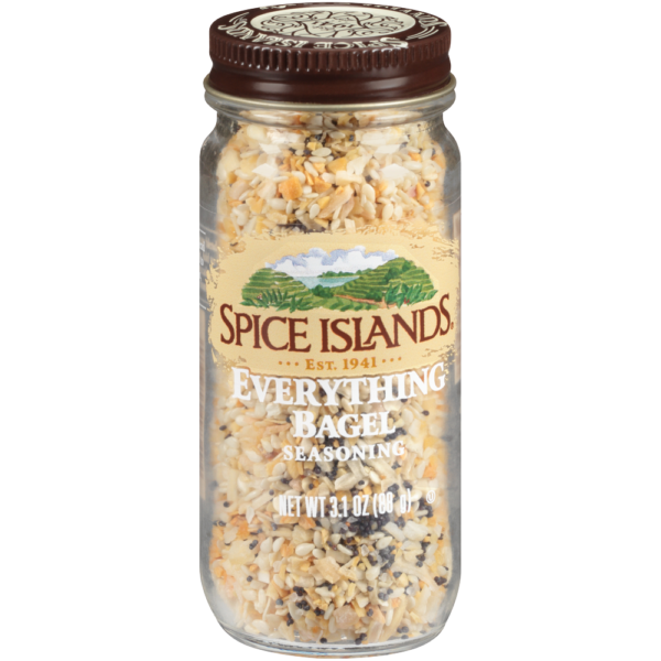 Spice up your meals with Everything Bagel Seasoning from Spice Islands. Perfect for salmon, cream cheese, veggies, more. Buy our Everything Bagel spice now!