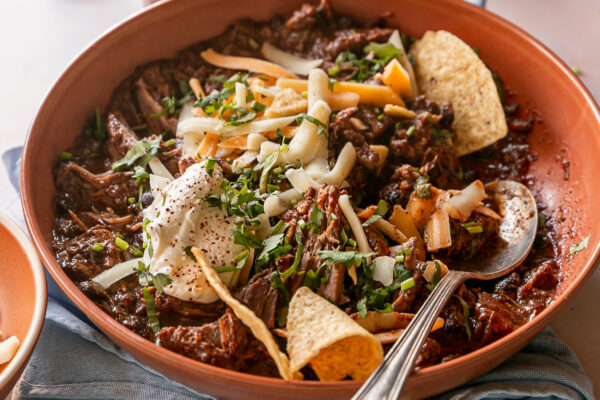 Slow Cooked Shredded Beef Chili Recipe