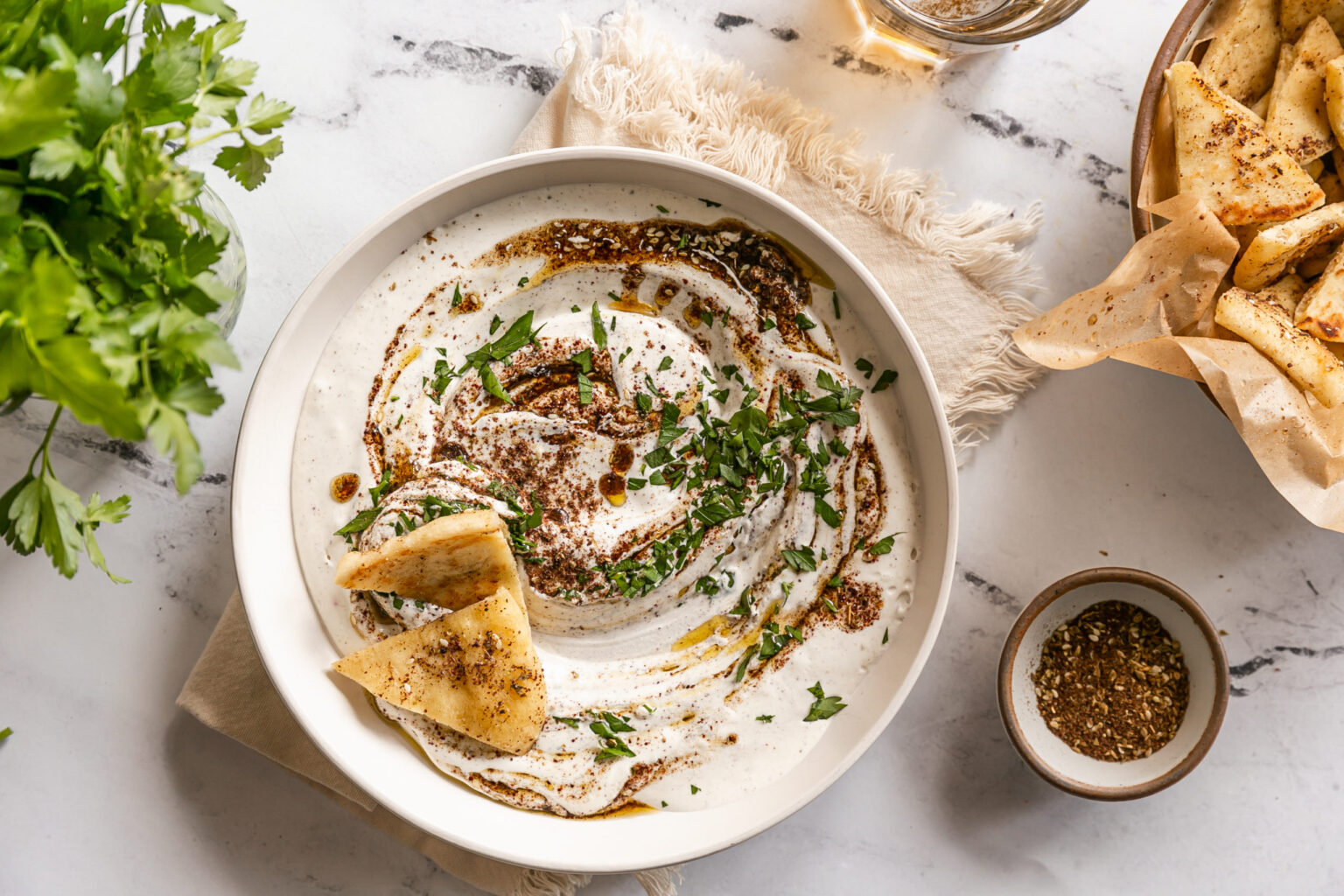 Whipped Feta Yogurt with Za'atar Naan - Spice Islands