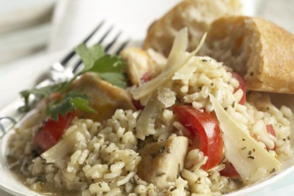Chicken and Basil Risotto