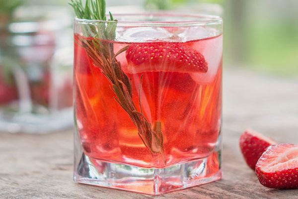 Strawberry-Rosemary Balsamic Shrub Recipe