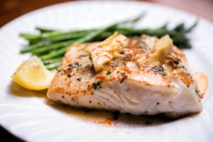 Vanilla Butter Poached Halibut with Ancho Orange Drizzle - Spice Islands