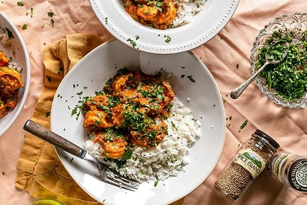 Shrimp Currey with Coconut Rice